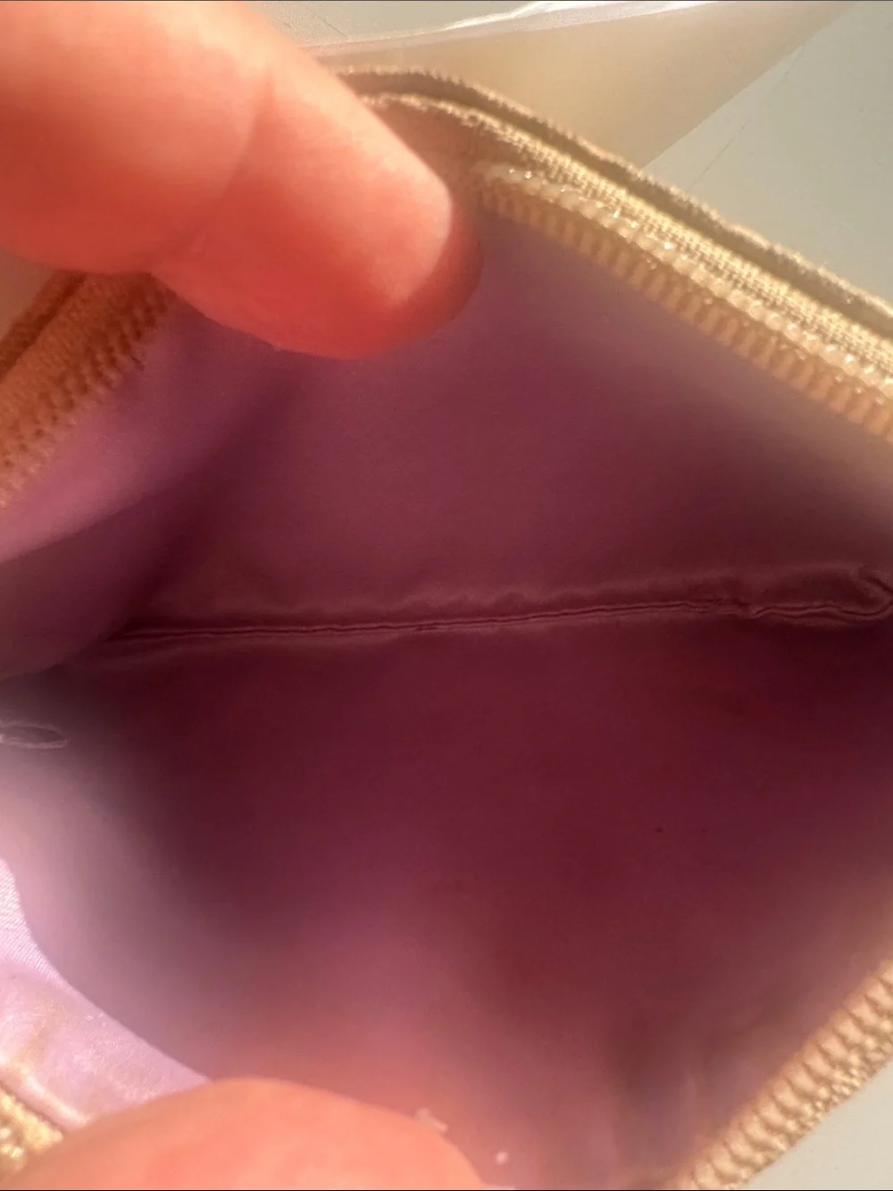 Coach Metallic Gold Signature Clutch Wristlet